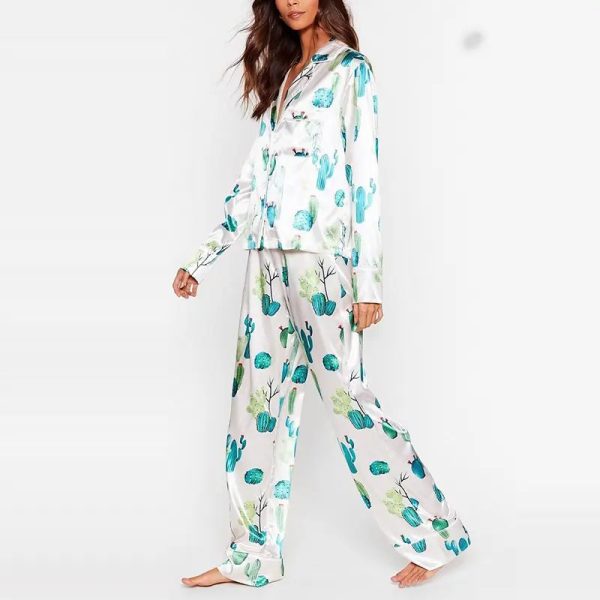 Women Fall Sleepwear Set Pajamas